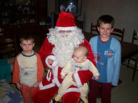 le pere noel et mes neveux